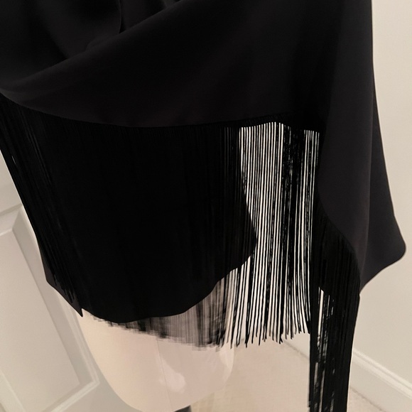 BCBG Black Women's Jacket with Fringe Detail - Picture 4 of 13